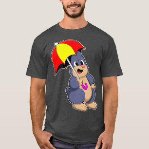 Mole with Umbrella 2 T-Shirt