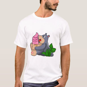 Mole with Waffle ice cream T-Shirt