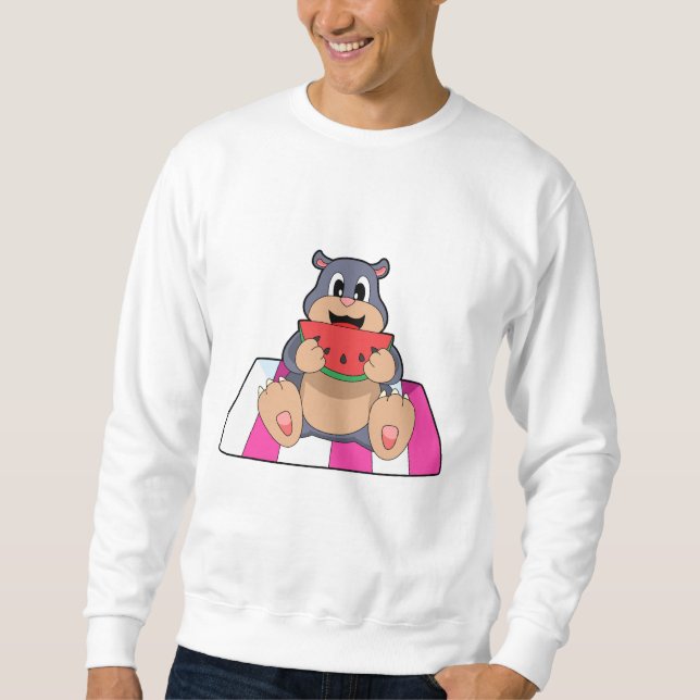 Mole with Watermelon.PNG Sweatshirt (Front)
