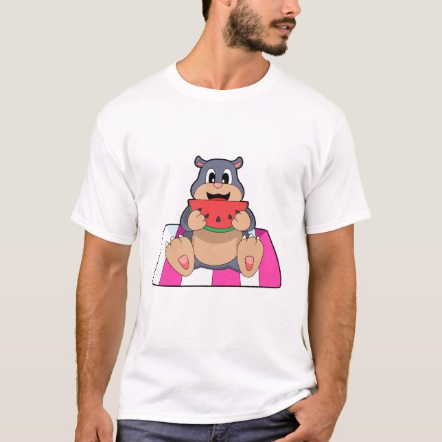 Mole with Watermelon.PNG T-Shirt (Front)