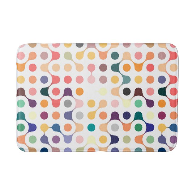 Molecular Structure Pattern Bath Mat (Front)