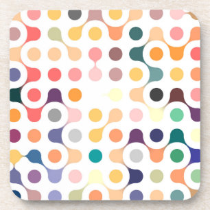 Molecular Structure Pattern Coaster