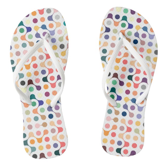 Molecular Structure Pattern Jandals (Footbed)