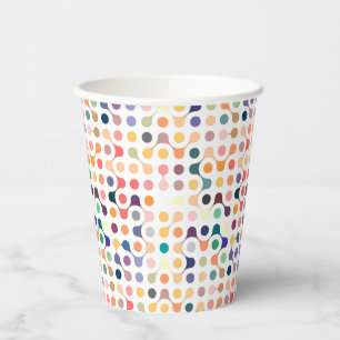 Molecular Structure Pattern Paper Cups