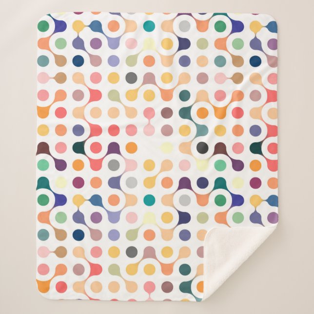 Molecular Structure Pattern Sherpa Blanket (Front)