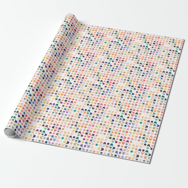 Molecular Structure Pattern Wrapping Paper (Unrolled)