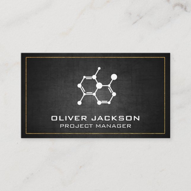Molecule Icon | Scientist Business Card (Front)