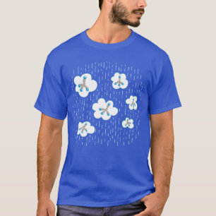 Molecule Pattern Organic Chemistry Orange T-Shirt
