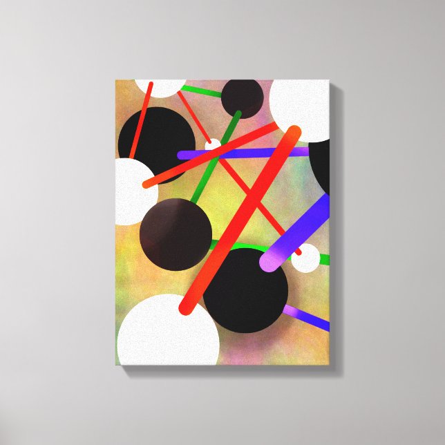Molecules In Motion - Abstract Canvas Print (Front)