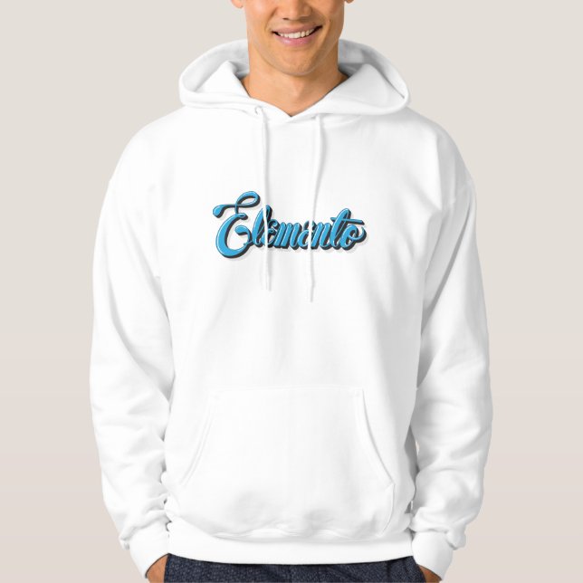 Moletom with Pointed hood Lettering Element Hoodie (Front)