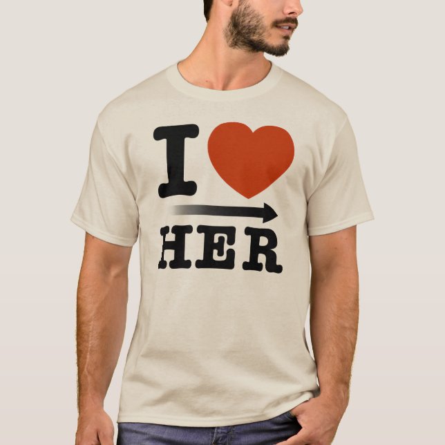 Moleton "I Heart Her" T-Shirt (Front)