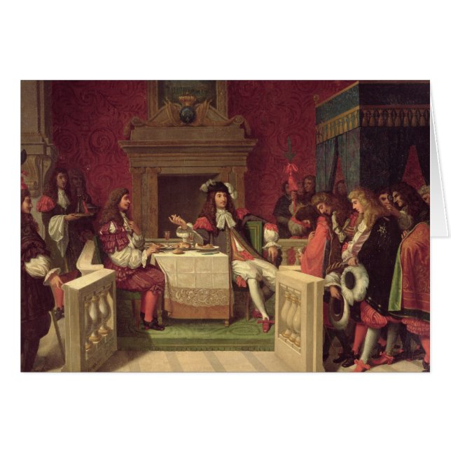 Moliere  Dining with Louis XIV  1857 (Front Horizontal)