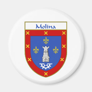 Molina Coat of Arms/Family Crest Magnet