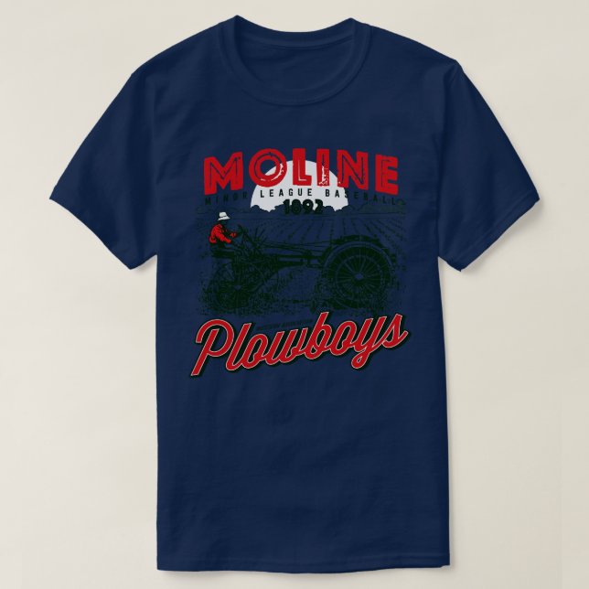 Moline Plowboys T-Shirt (Design Front)
