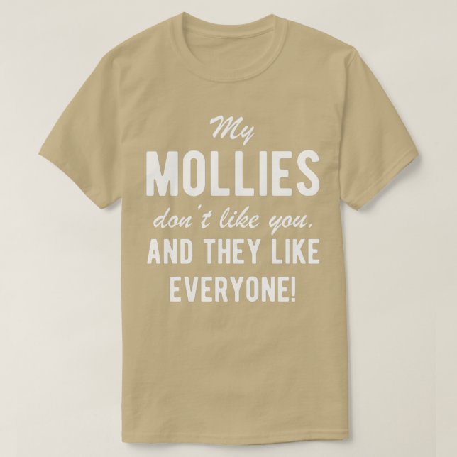 Mollies Fish Owner Funny Quote T-Shirt (Design Front)
