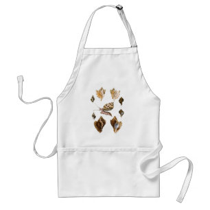 Mollusks and Snails, Vintage Marine Life Organisms Standard Apron