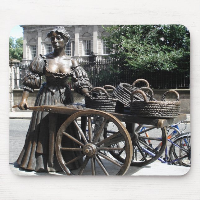 Molly Malone and Wheelbarrow Ireland Mousepad (Front)