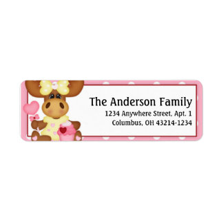 Molly Moose Valentine's Day Address Labels d6