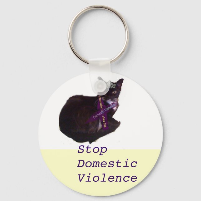 molly, Stop Domestic Violence Key Ring (Front)