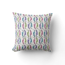 Molly the Gecko Throw Pillow
