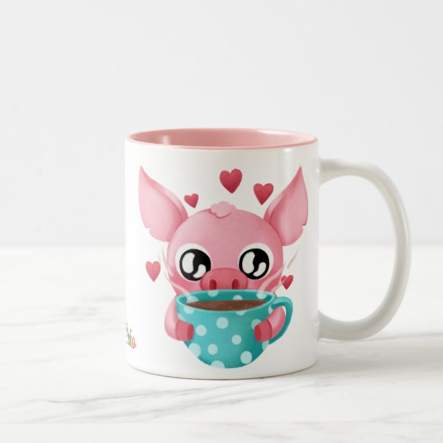 Molly the Micro Pig Mug (Right)