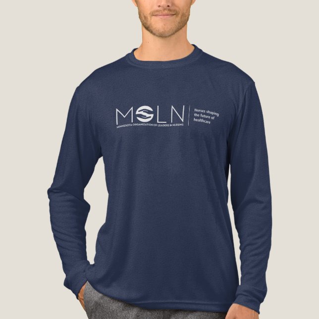 MOLN Dark Colour Tri-Blend Long Sleeve Shirt (Front)