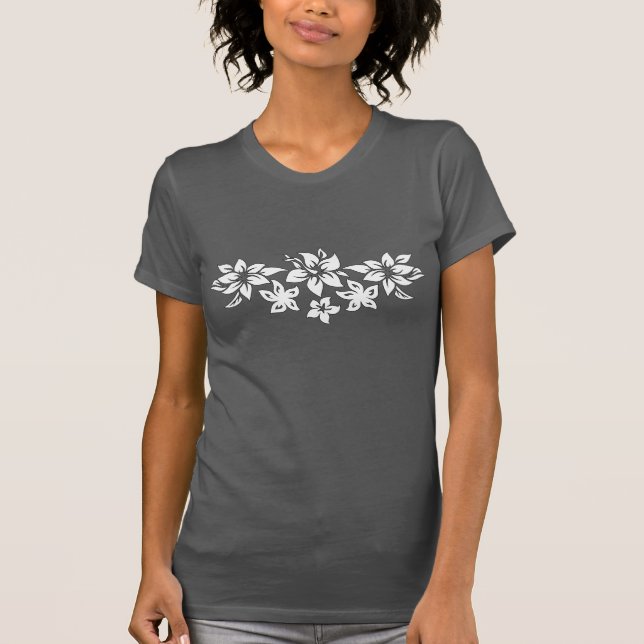 Moloaa Bay Hawaiian Hibiscus Band Tee (Front)