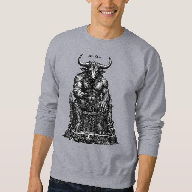 Moloch Crown of the Infernal King Sweatshirt (Front)