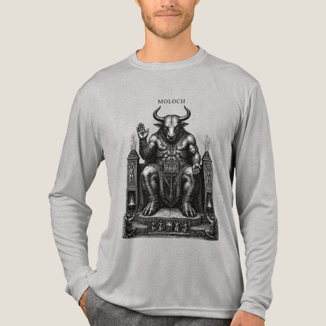 Moloch of the Eternal Flame Tri-Blend Shirt (Front)