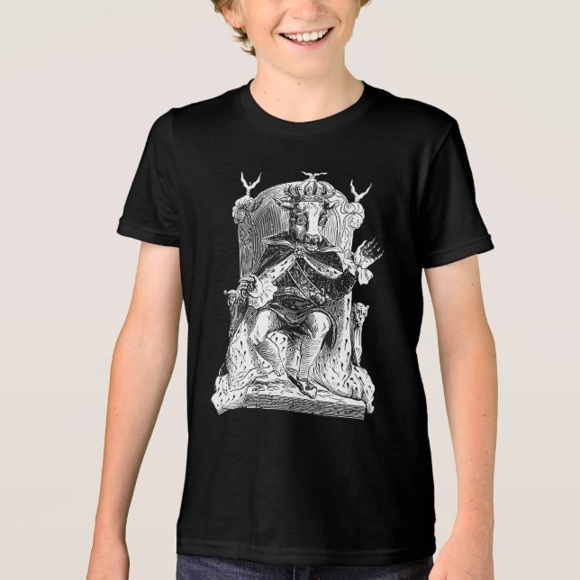  Moloch The Infernal Bull Ascends Tri-Blend Shirt (Front)