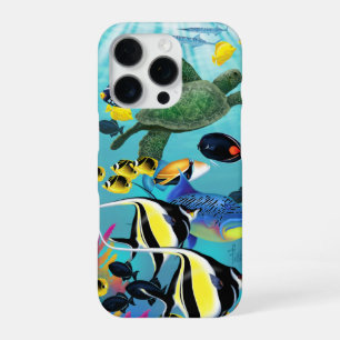 Molokini Cove Hawaiian Sea Turtle Tropical Fish Ca iPhone 16 Pro Case