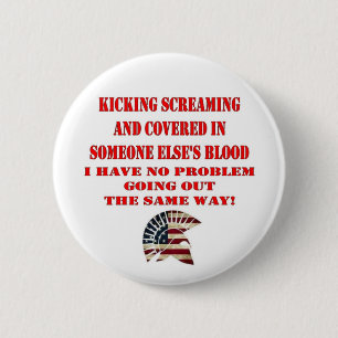 MOLON LABE 6 CM ROUND BADGE