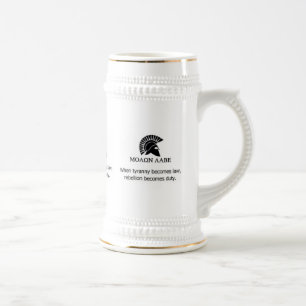 MOLON LABE BEER STEIN