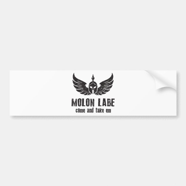 Molon Labe Bumper Sticker (Front)