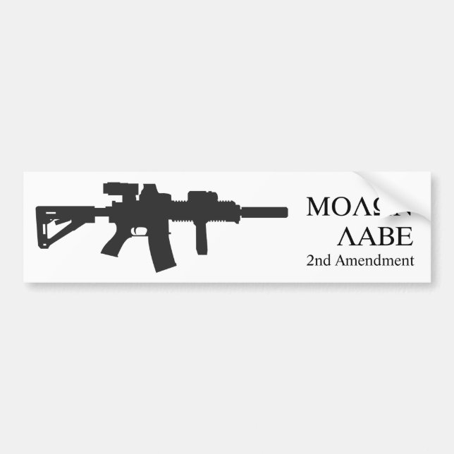 MOLON LABE bumper sticker (Front)