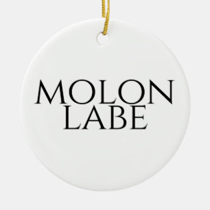 Molon Labe Ceramic Tree Decoration