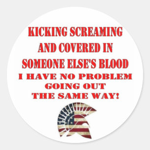 MOLON LABE CLASSIC ROUND STICKER