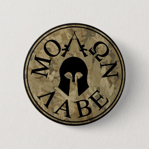 Molon Labe, Come and Take Them 6 Cm Round Badge