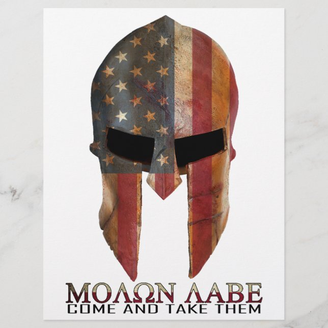 Molon Labe - Come and Take Them USA Spartan (Front)