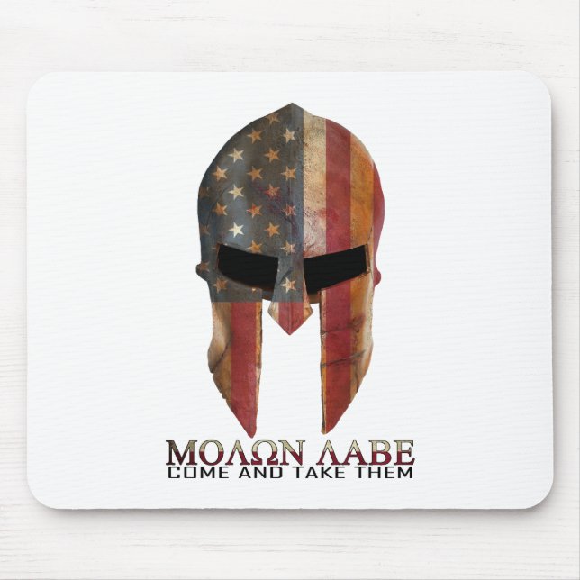 Molon Labe - Come and Take Them USA Spartan Mouse Pad (Front)