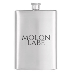 Molon Labe Hip Flask