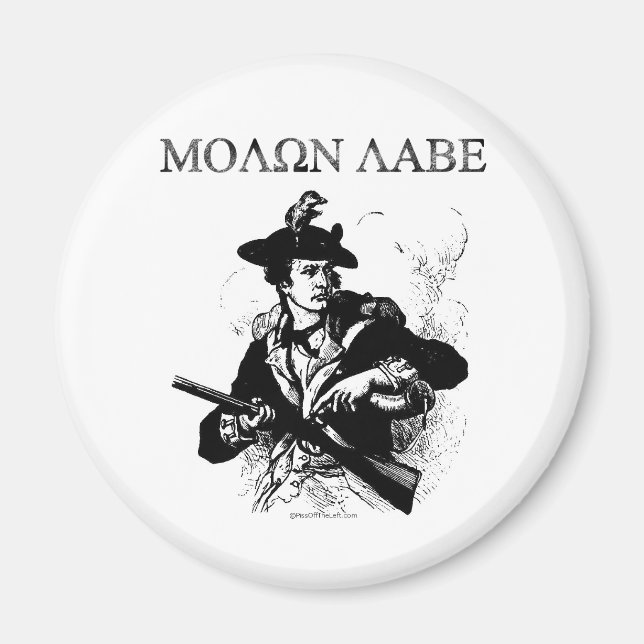 Molon Labe Minuteman Magnet (Front)