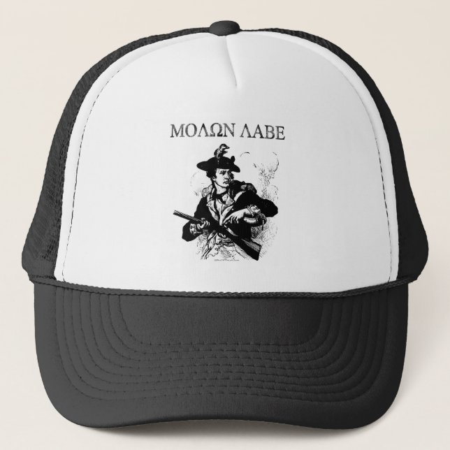 Molon Labe Minuteman Trucker Hat (Front)