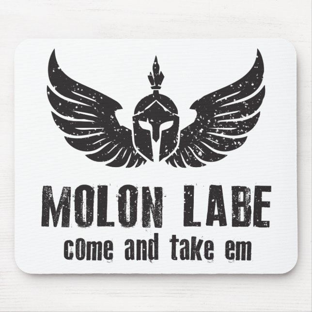 Molon Labe Mouse Pad (Front)