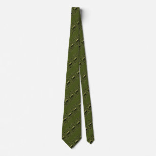 Molon Labe Spartan 5 stars Olive Green Tie