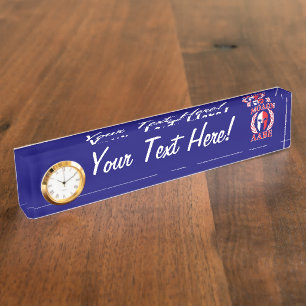 Molon Labe Spartan Armour Laurels Navy Blue Nameplate