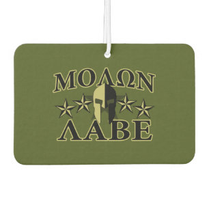 Molon Labe Spartan Helmet 5 stars Car Air Freshener