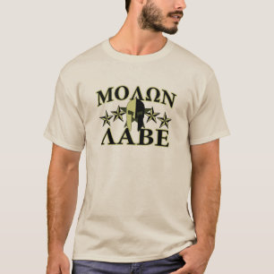 Molon Labe Spartan Helmet 5 stars T-Shirt