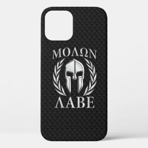 Molon Labe Spartan Helmet Laurels iPhone 12 Pro Case