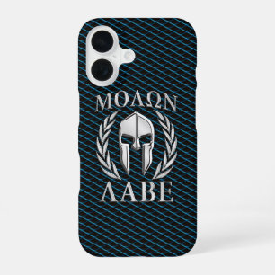 Molon Labe Spartan Helmet Laurels iPhone 16 Case